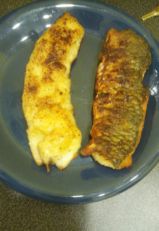 Die Filets nach dem Braten