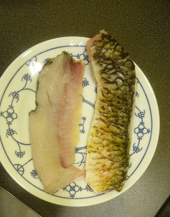 Die noch rohen Filets